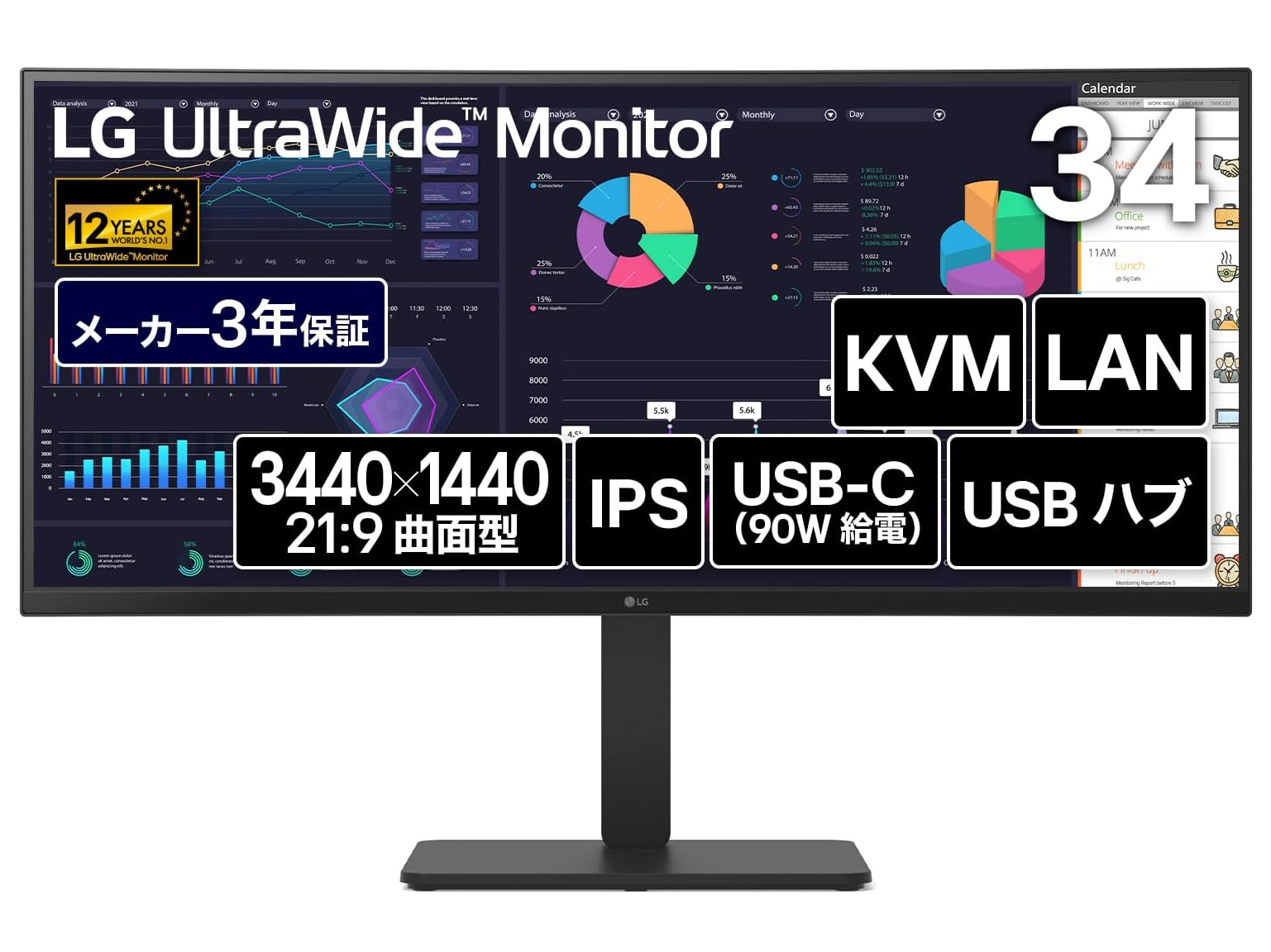 【本日みつけたお買い得品】KVM搭載の34型ウルトラワイドモニターが9,511円引き