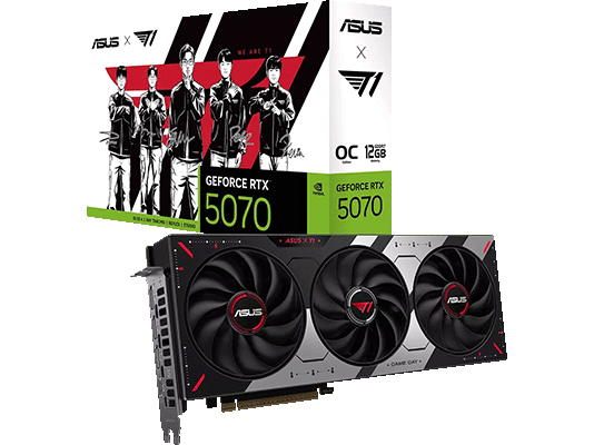 ASUS、LoL世界王者「T1」コラボデザインのRTX 5070/5060 Ti