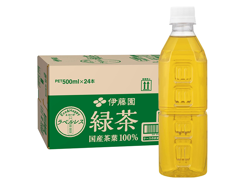 本日みつけたお買い得品】伊藤園「緑茶」ラベルレス500ml×24本が660円