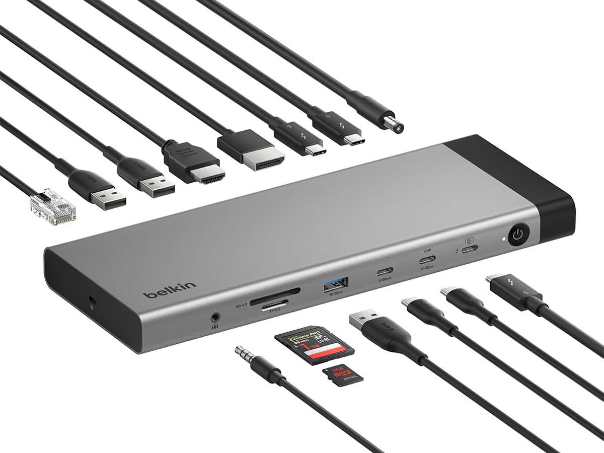 ベルキン、140W給電や8K/60Hz出力対応のThunderbolt 5ドック