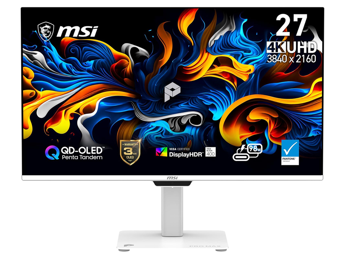 MSI ディスプレイモニター 本体 MSI、明るさ最大30%向上の5層タンデムQD-OLED搭載26.5型4Kモニター