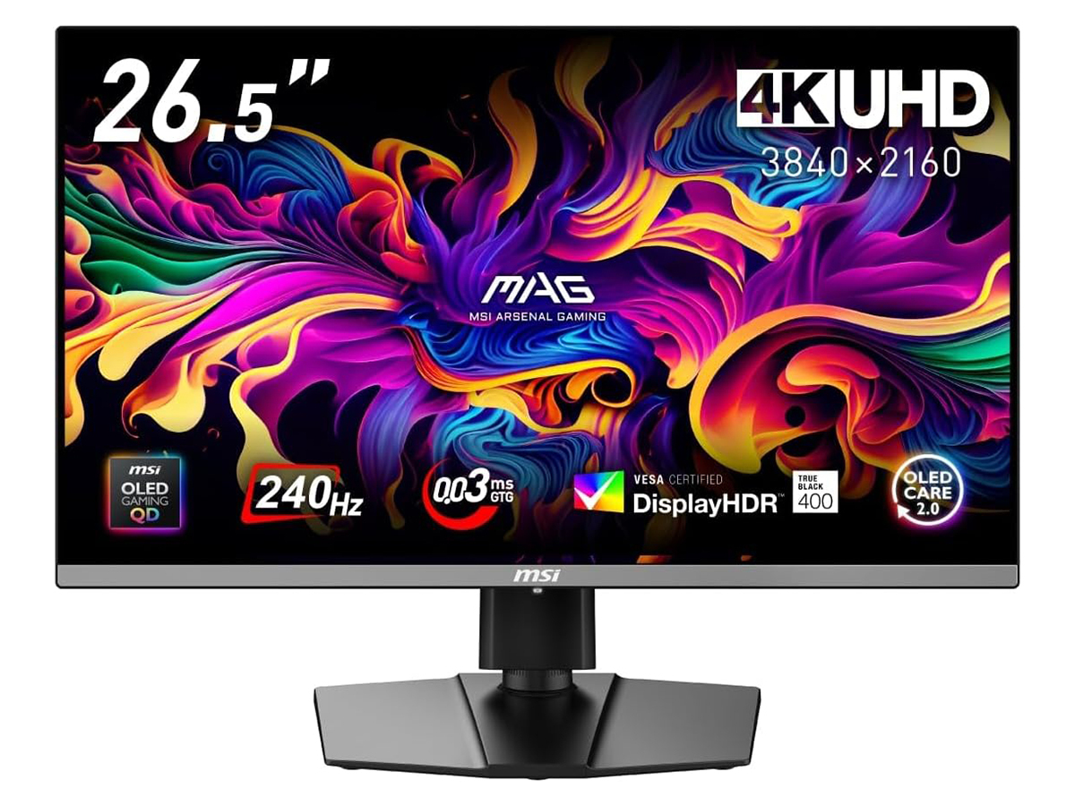 MSI プロユース向け　ゲーミングにも　27型 本日みつけたお買い得品】MSIの26.5型4K/240Hz QD-OLEDゲーミング